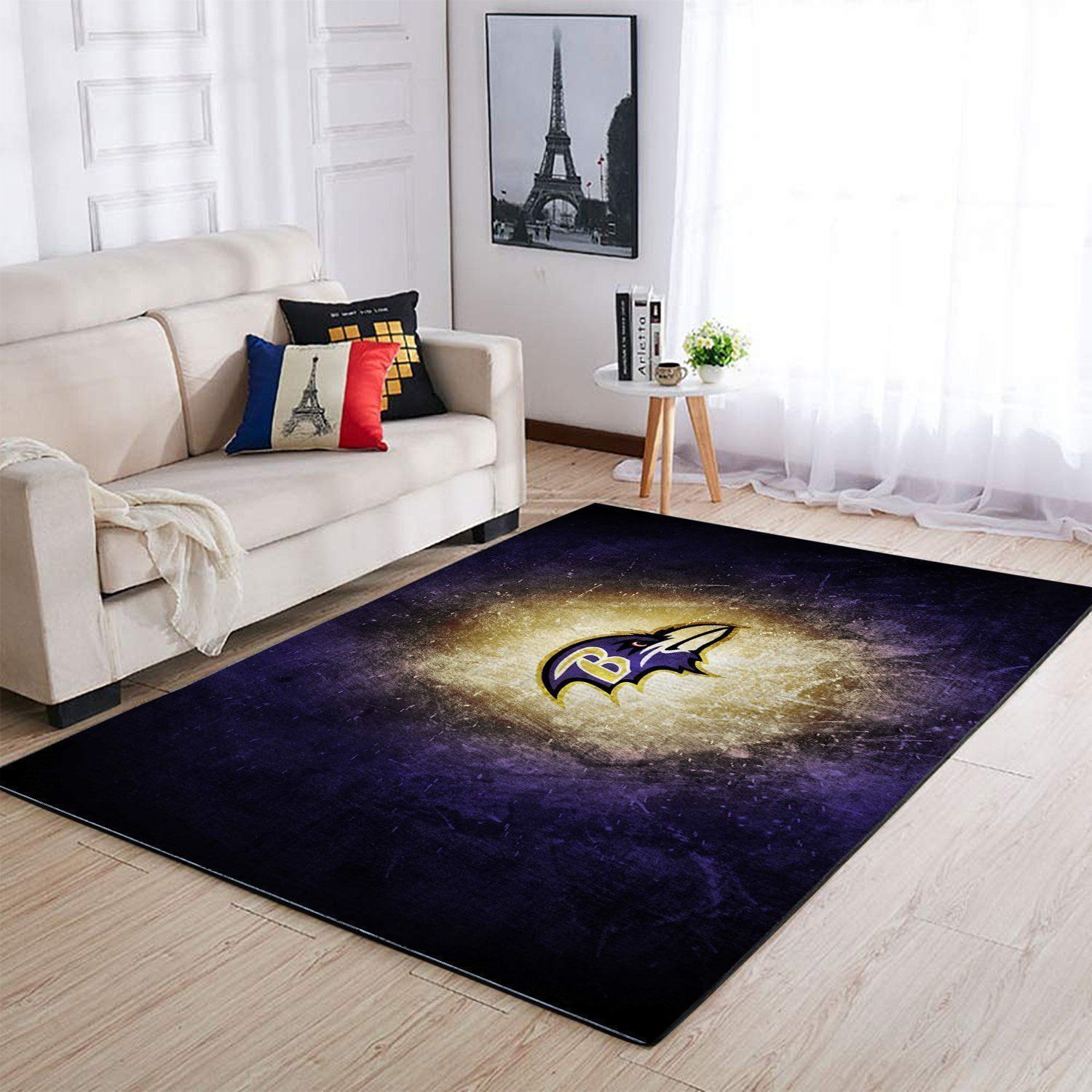 Amazon Baltimore Ravens Living Room Area Rug