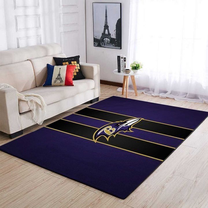 Amazon Baltimore Ravens Living Room Area Rug