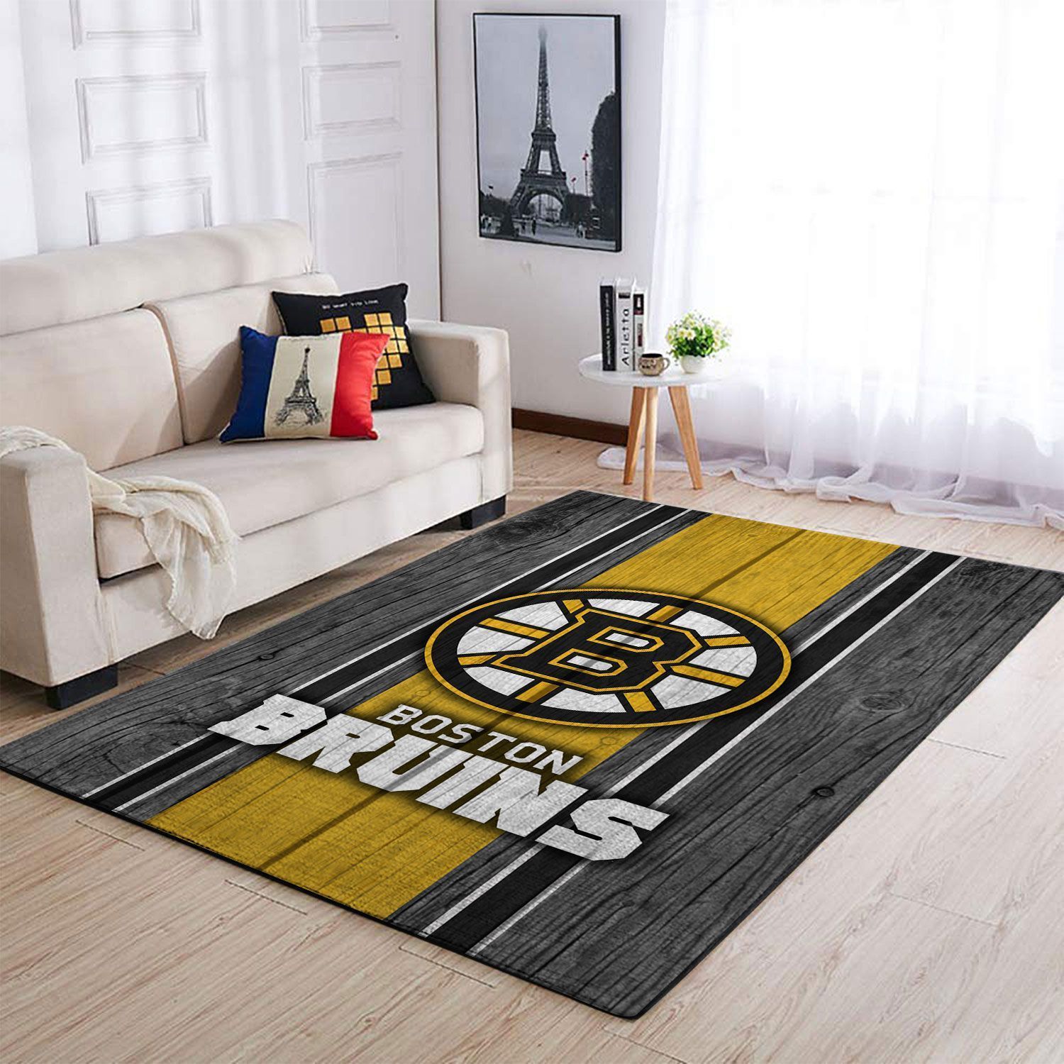 Amazon Boston Bruins Living Room Area Rug