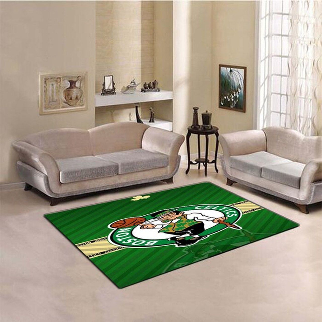 Amazon Boston Celtics Living Room Area Rug