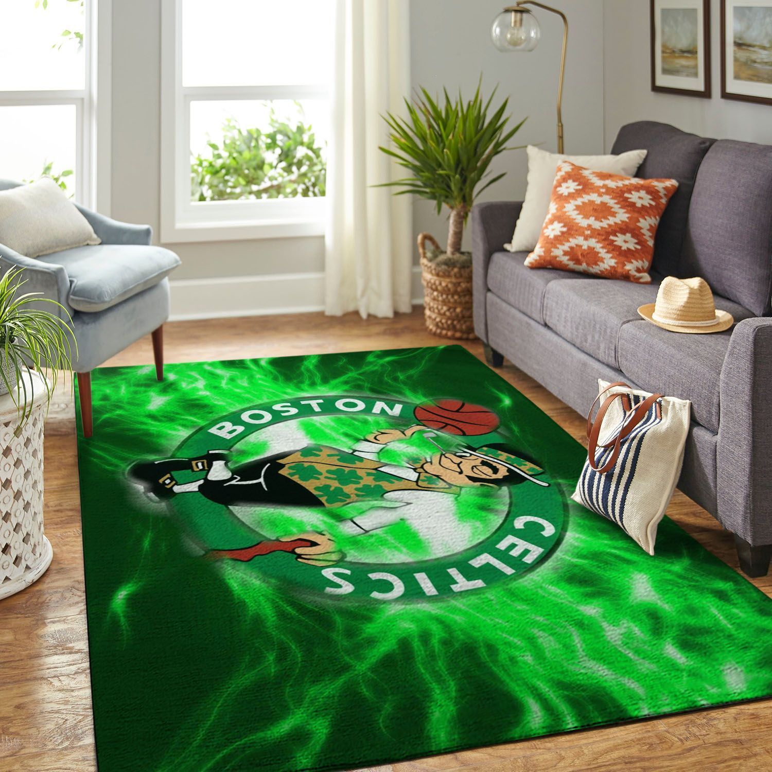Amazon Boston Celtics Living Room Area Rug