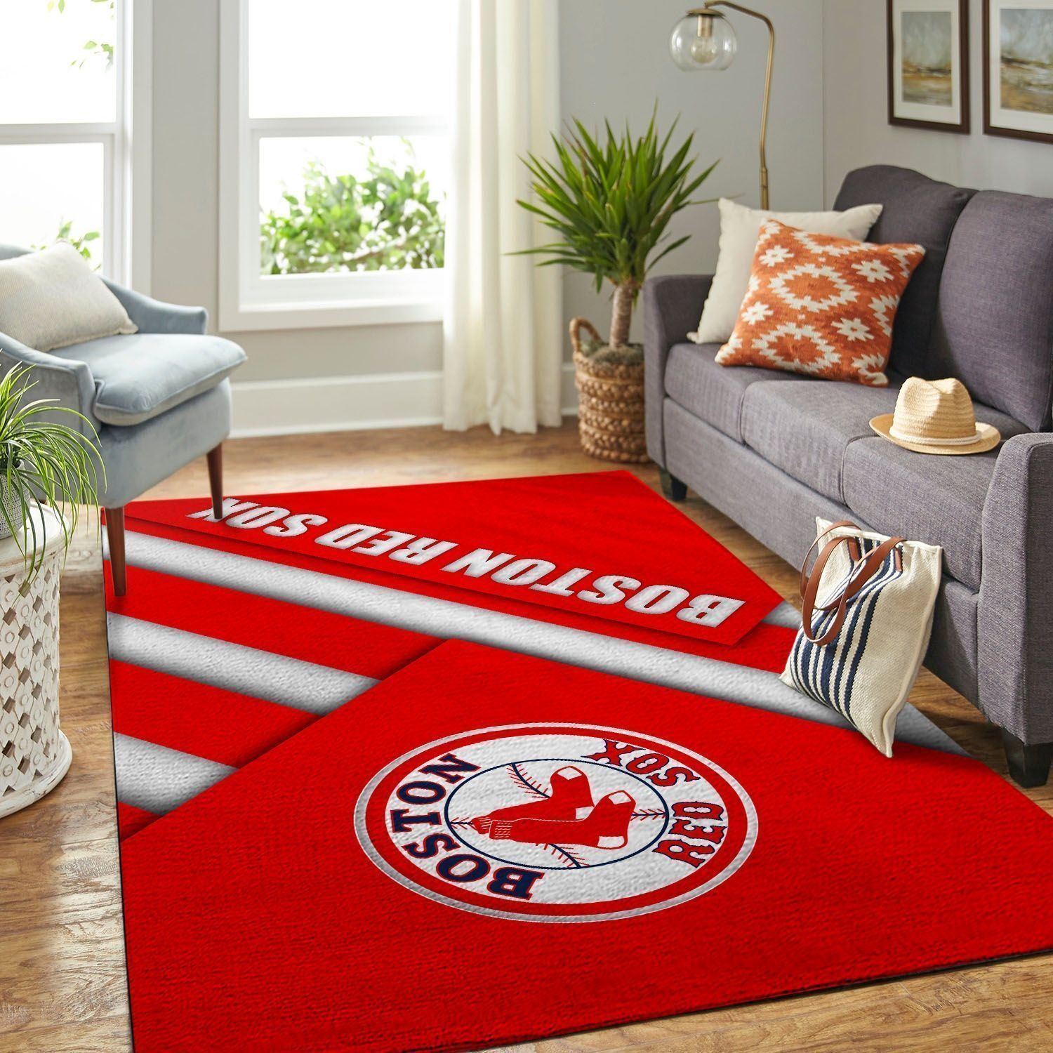 Amazon Boston Red Sox Living Room Area Rug