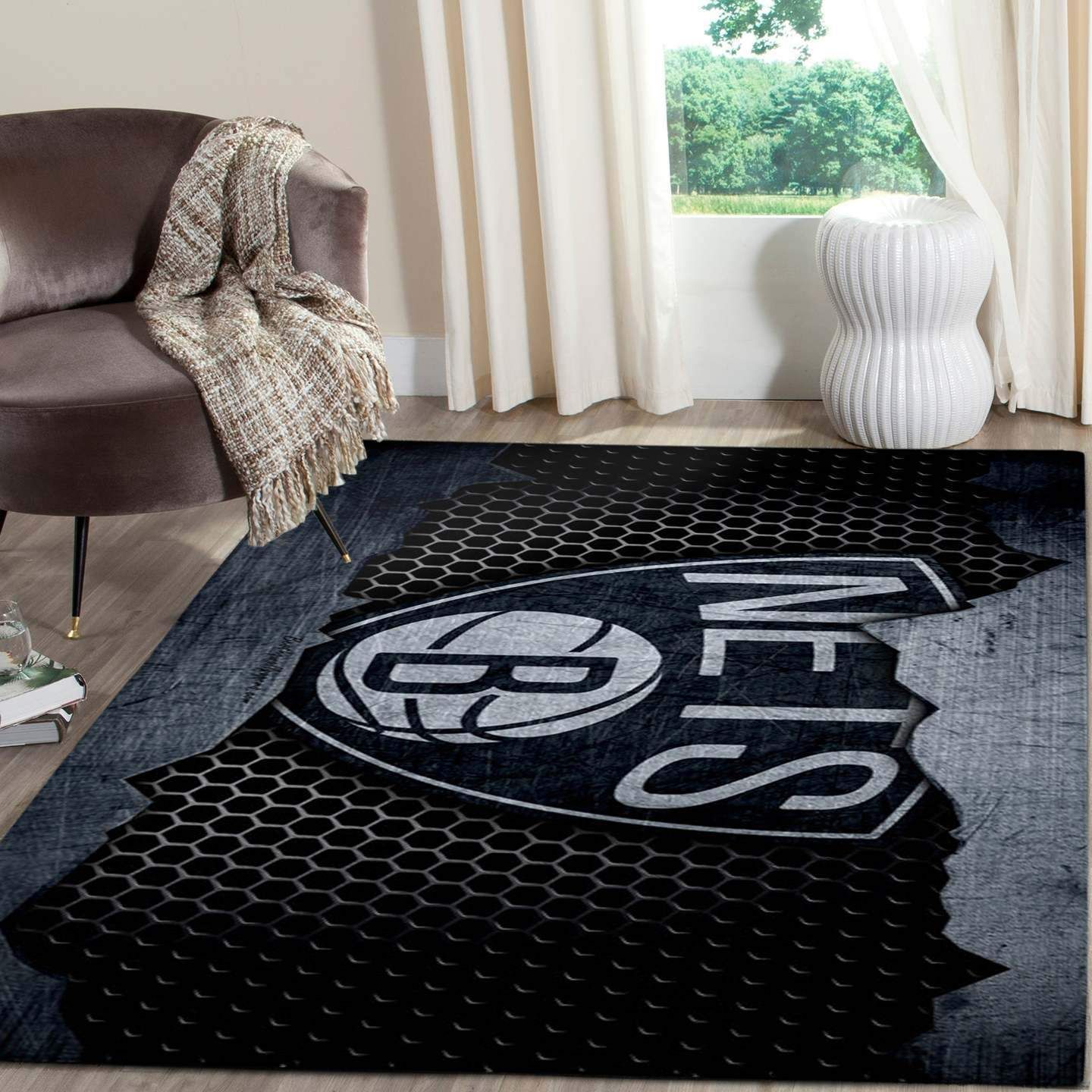 Amazon Brooklyn Nets Living Room Area Rug