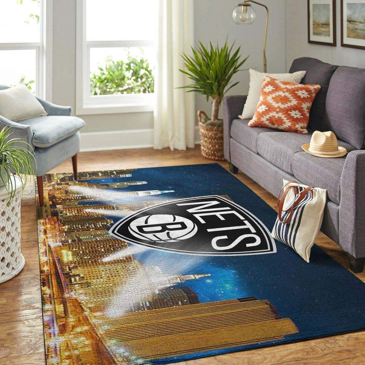 Amazon Brooklyn Nets Living Room Area Rug