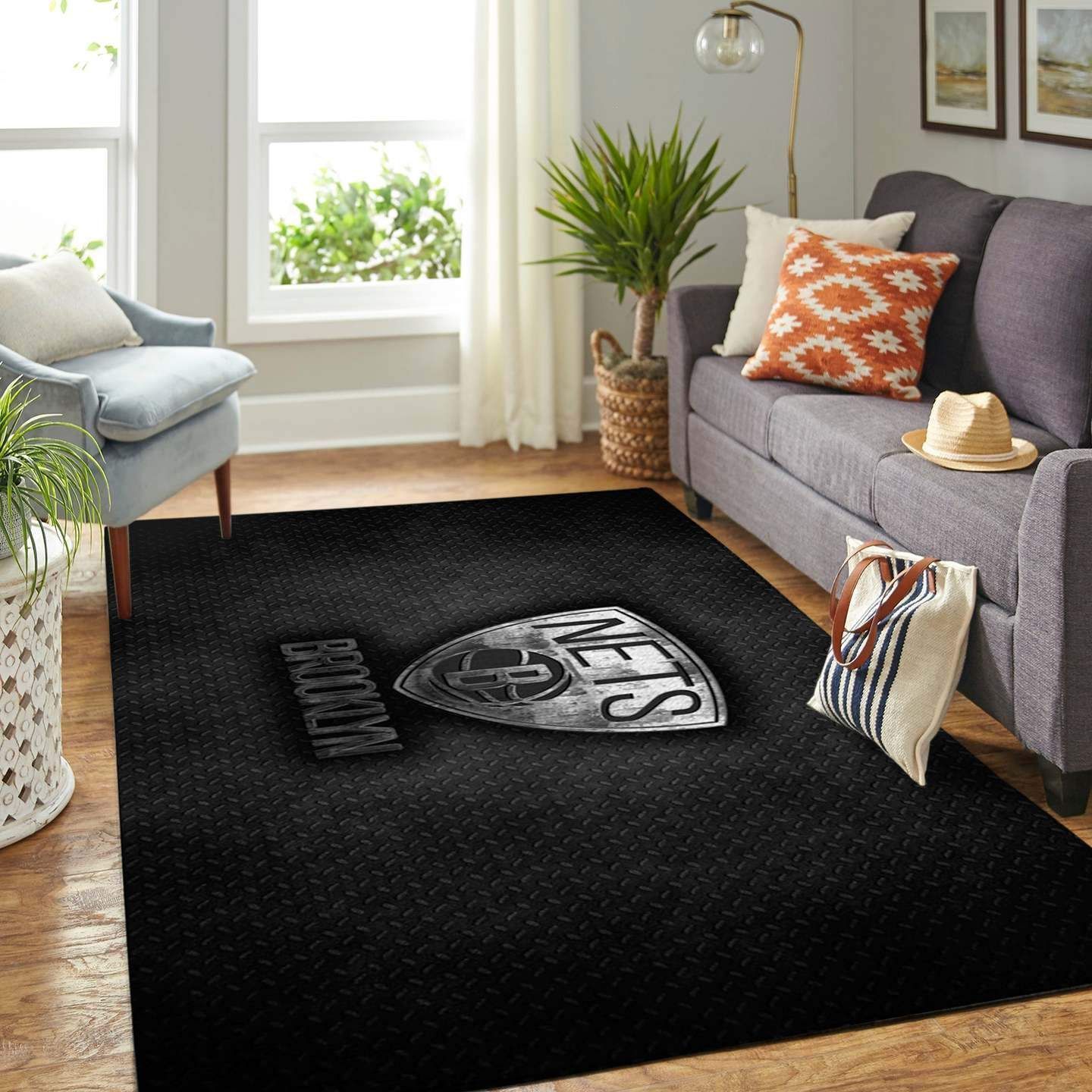 Amazon Brooklyn Nets Living Room Area Rug