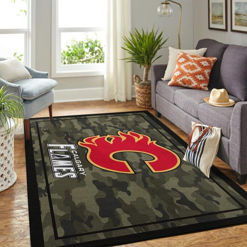 Amazon Calgary Flames Living Room Area Rug