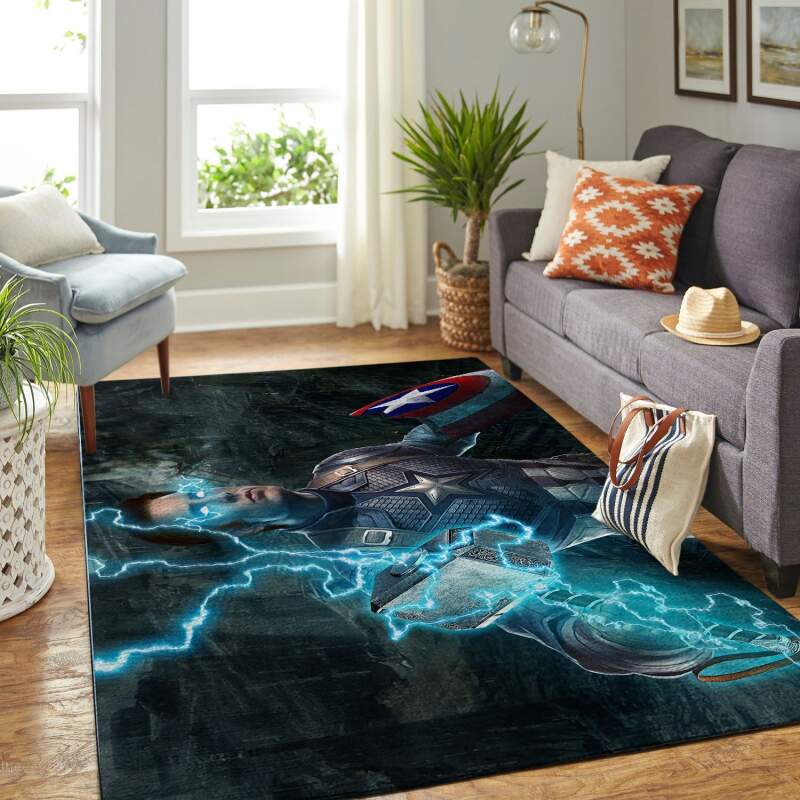 Amazon Captain America Living Room Area Rug