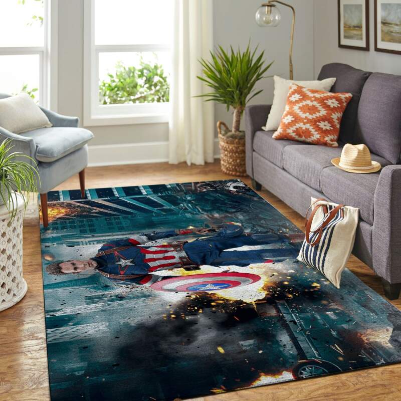 Amazon Captain America Living Room Area Rug