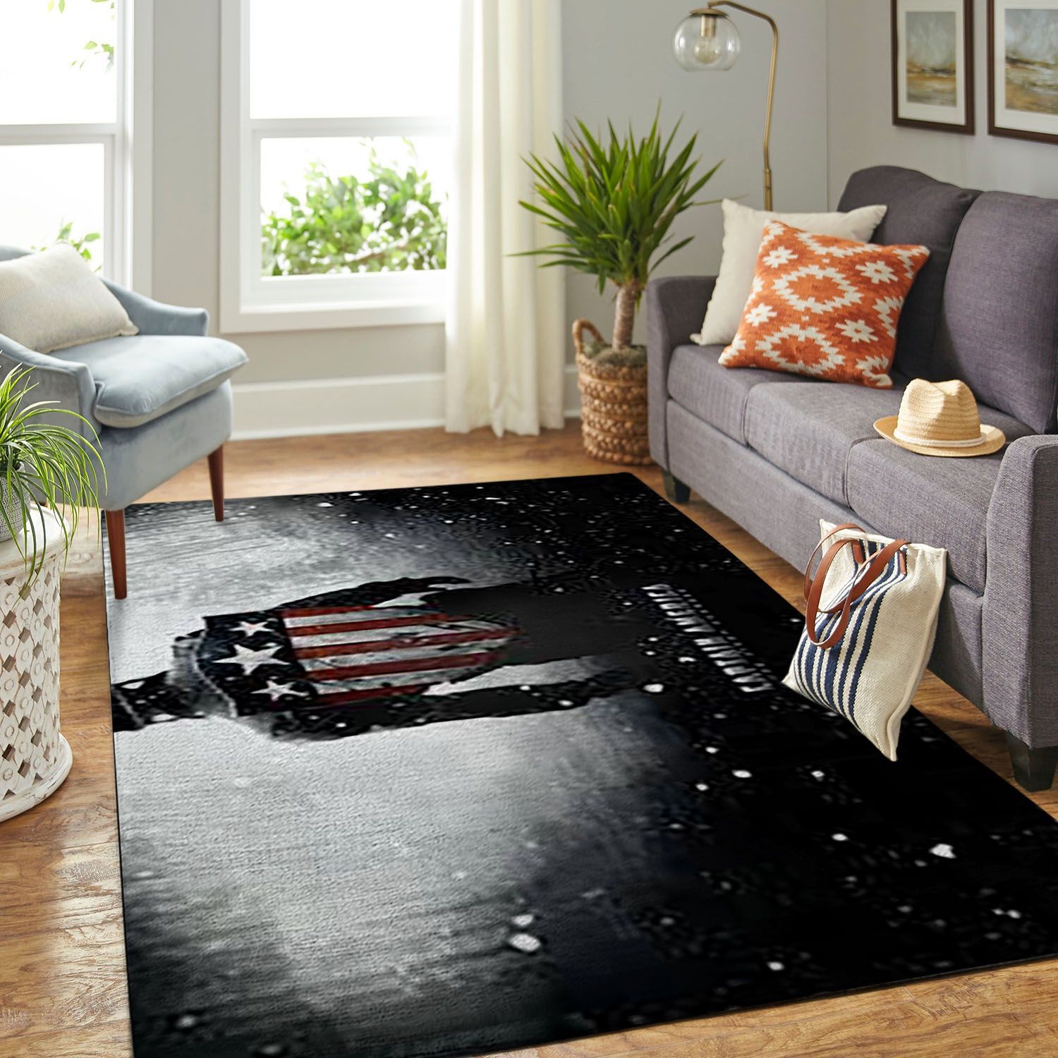 Amazon Captain America Living Room Area Rug