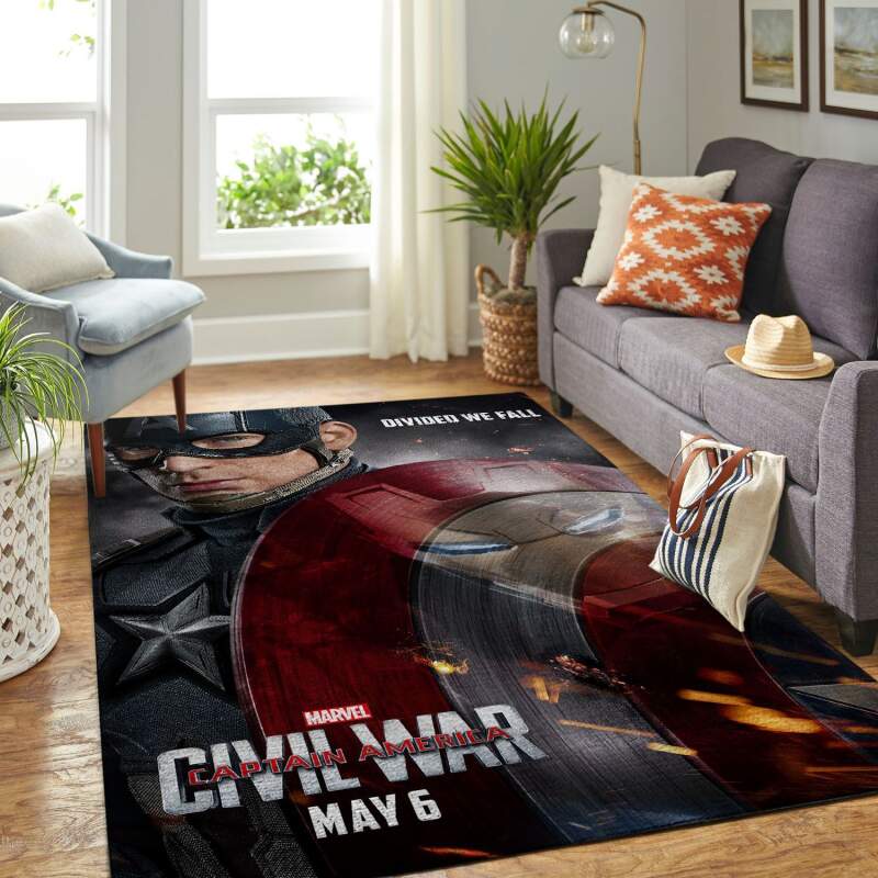 Amazon Captain America Living Room Area Rug