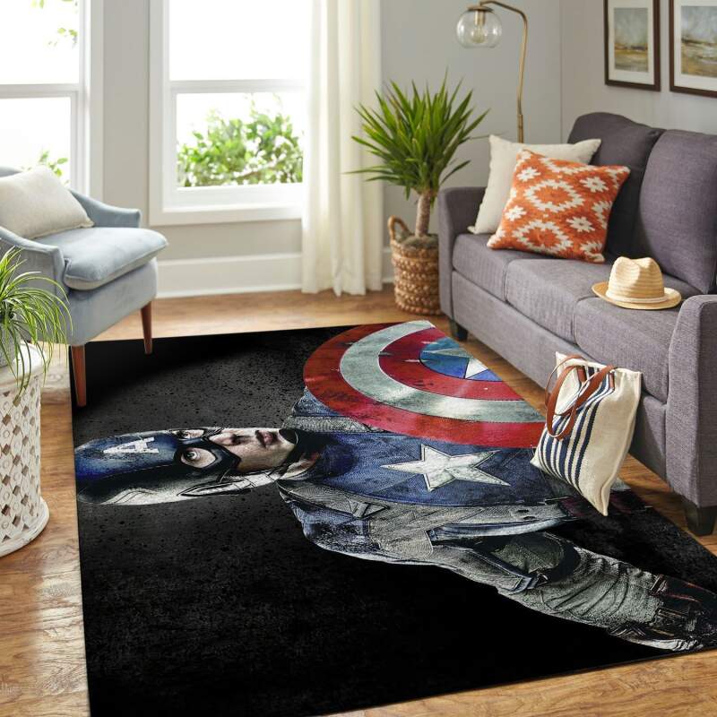 Amazon Captain America Living Room Area Rug
