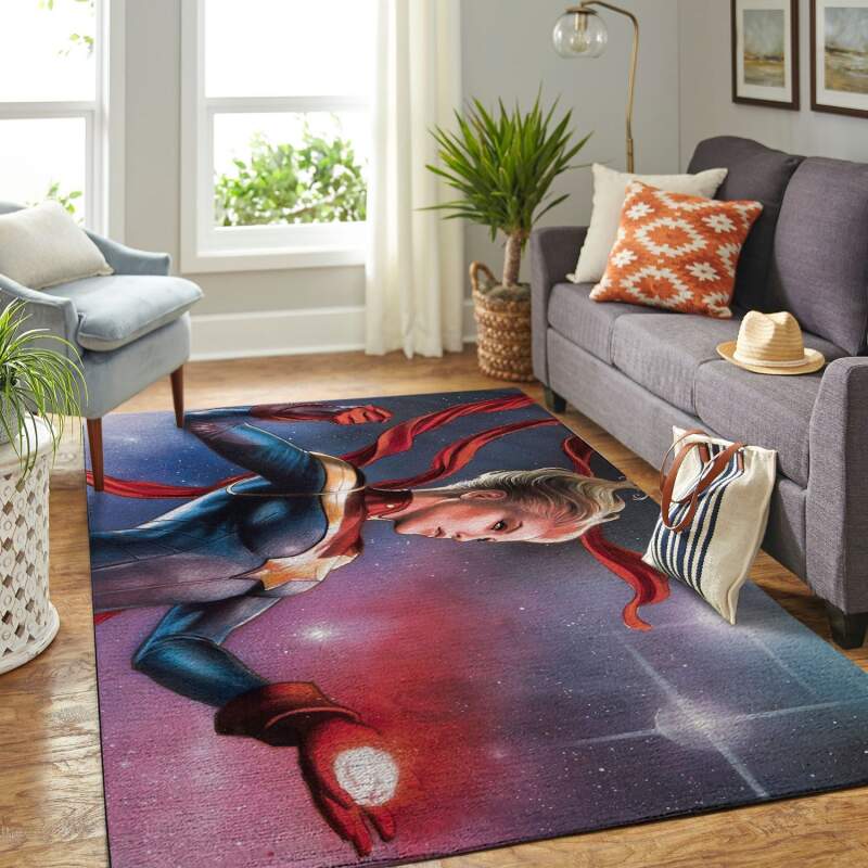 Amazon Captain Marvel Living Room Area Rug