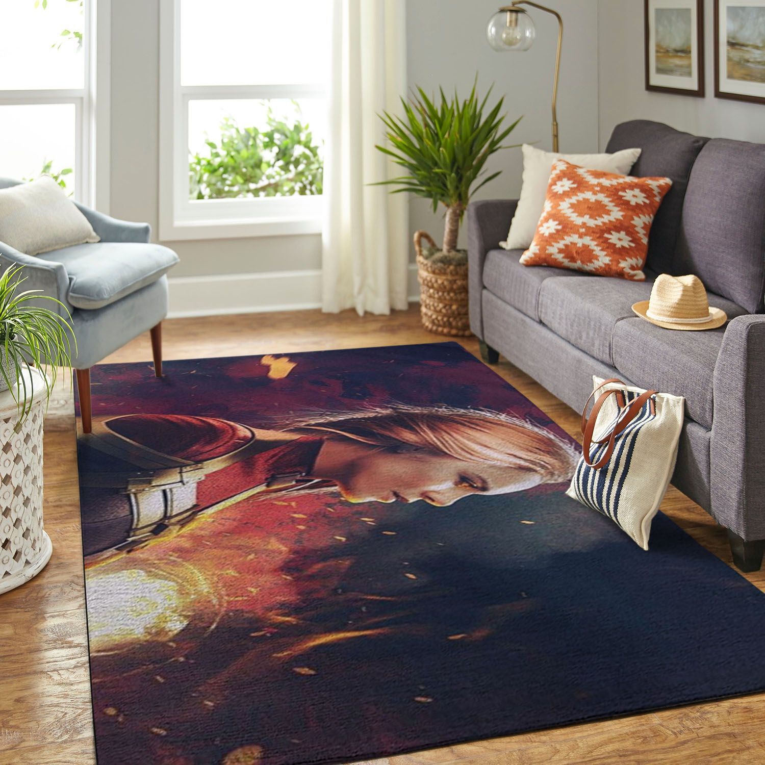 Amazon Captain Marvel Living Room Area Rug