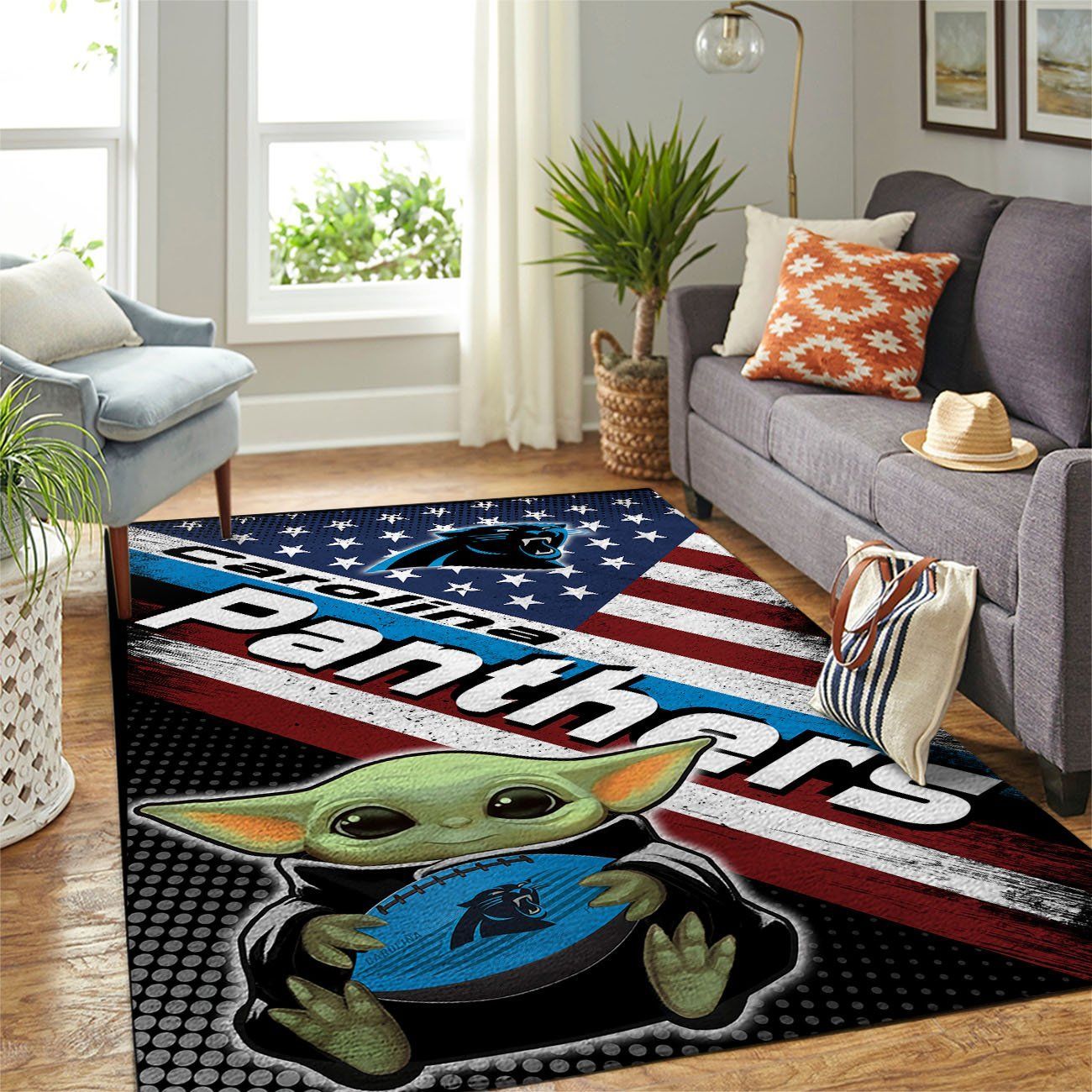 Amazon Carolina Panthers Living Room Area Rug