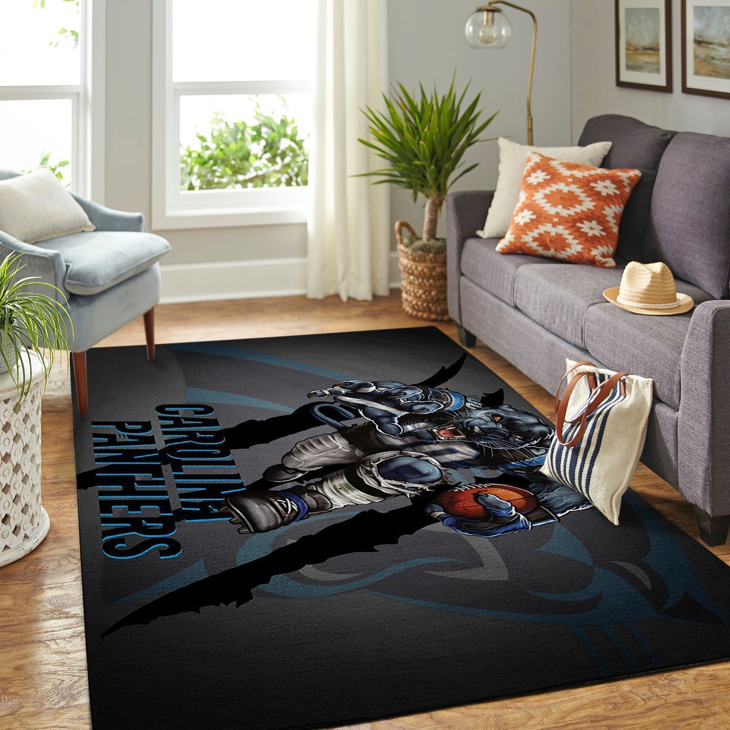 Amazon Carolina Panthers Living Room Area Rug