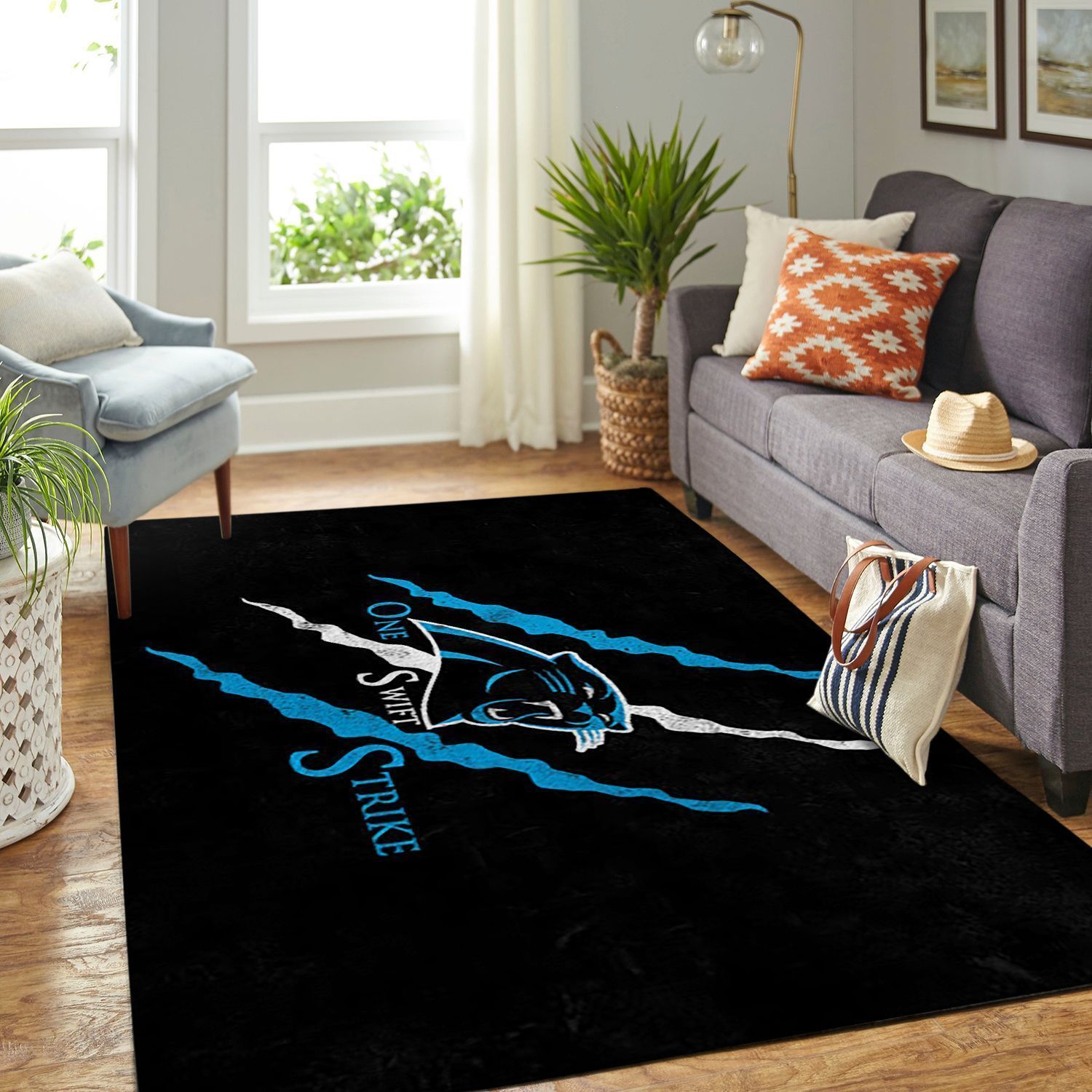 Amazon Carolina Panthers Living Room Area Rug