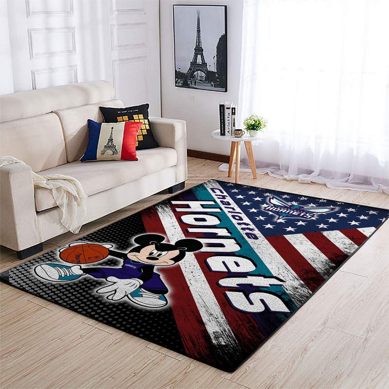 Amazon Charlotte Hornets Living Room Area Rug