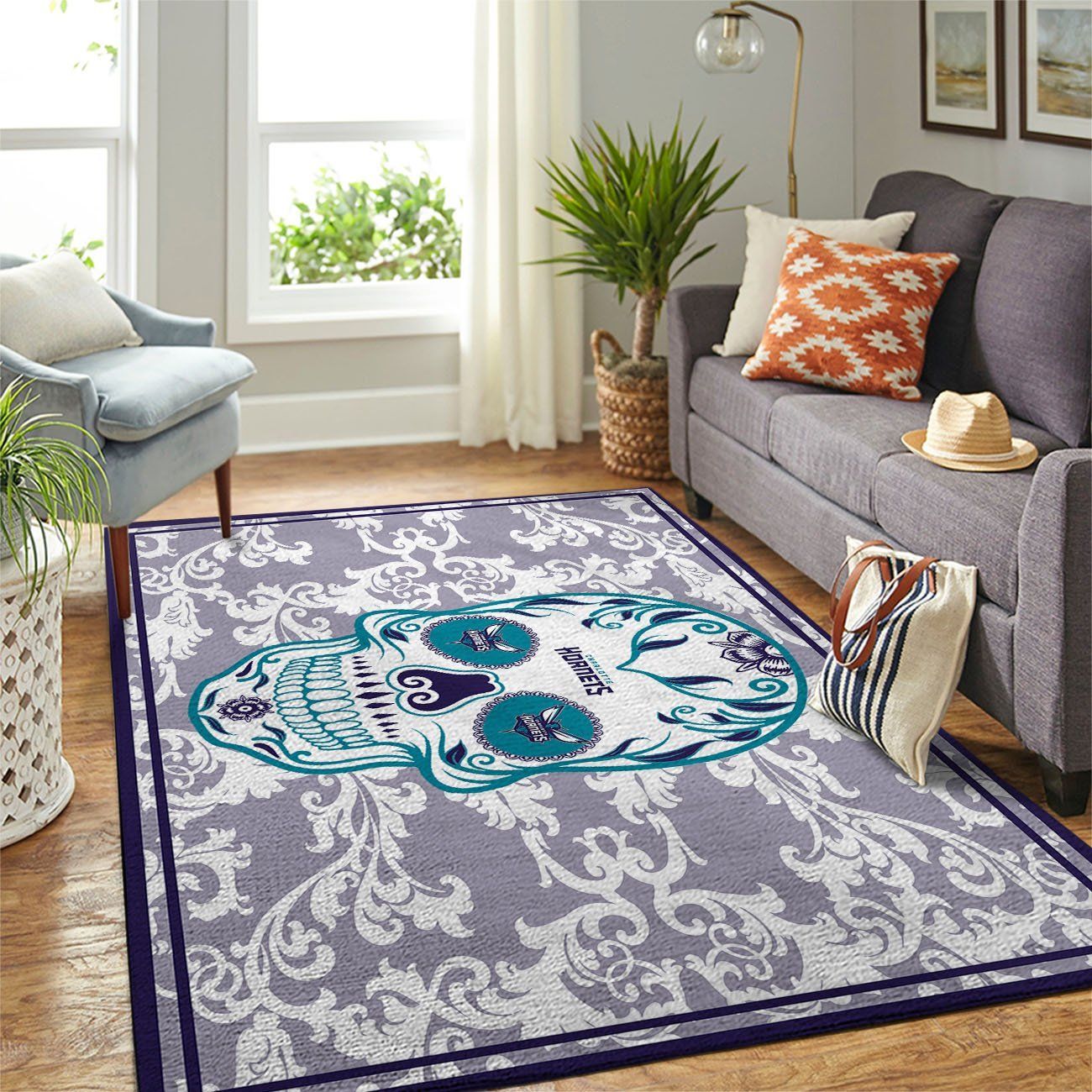 Amazon Charlotte Hornets Living Room Area Rug