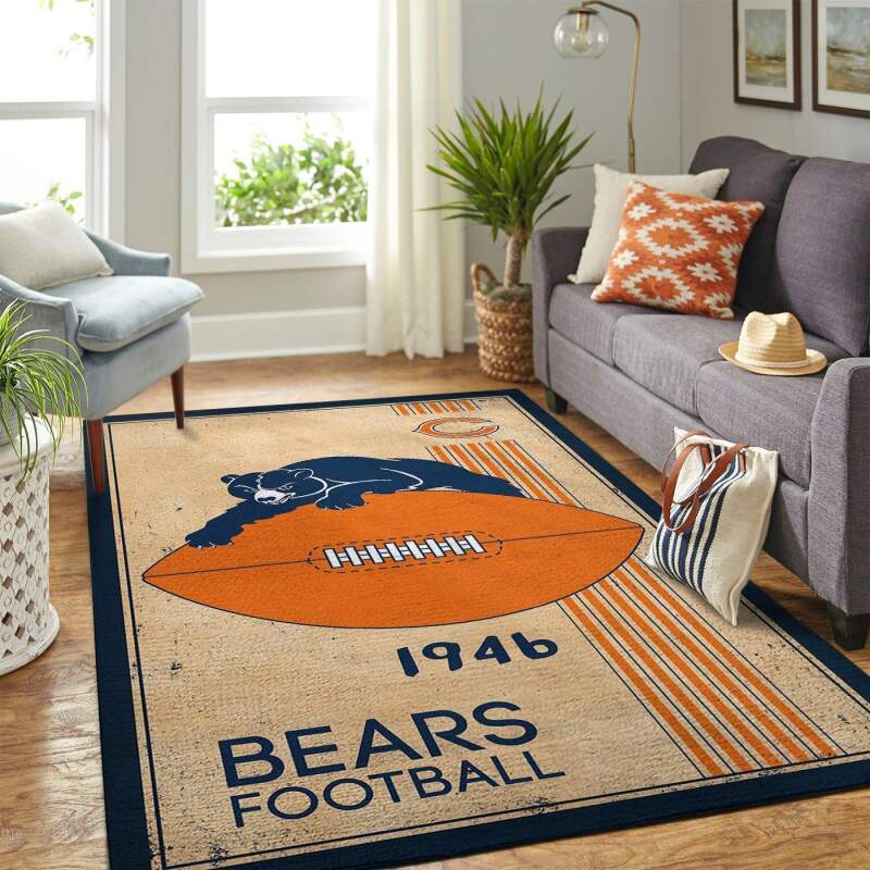 Amazon Chicago Bears Living Room Area Rug