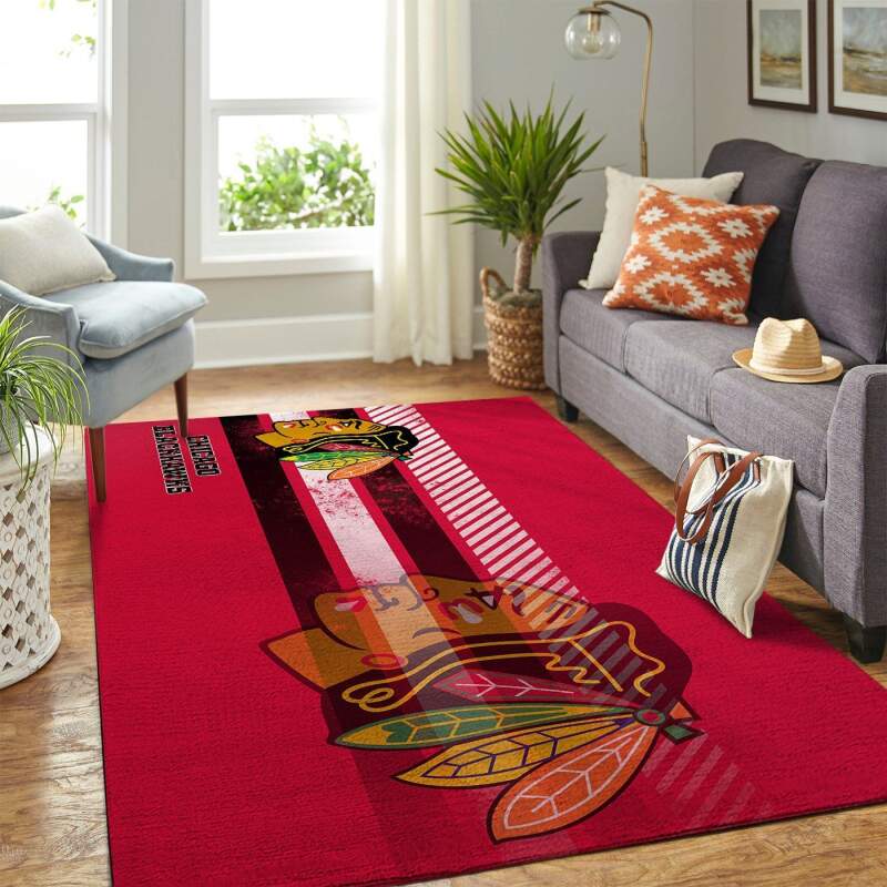 Amazon Chicago Blackhawks Living Room Area Rug