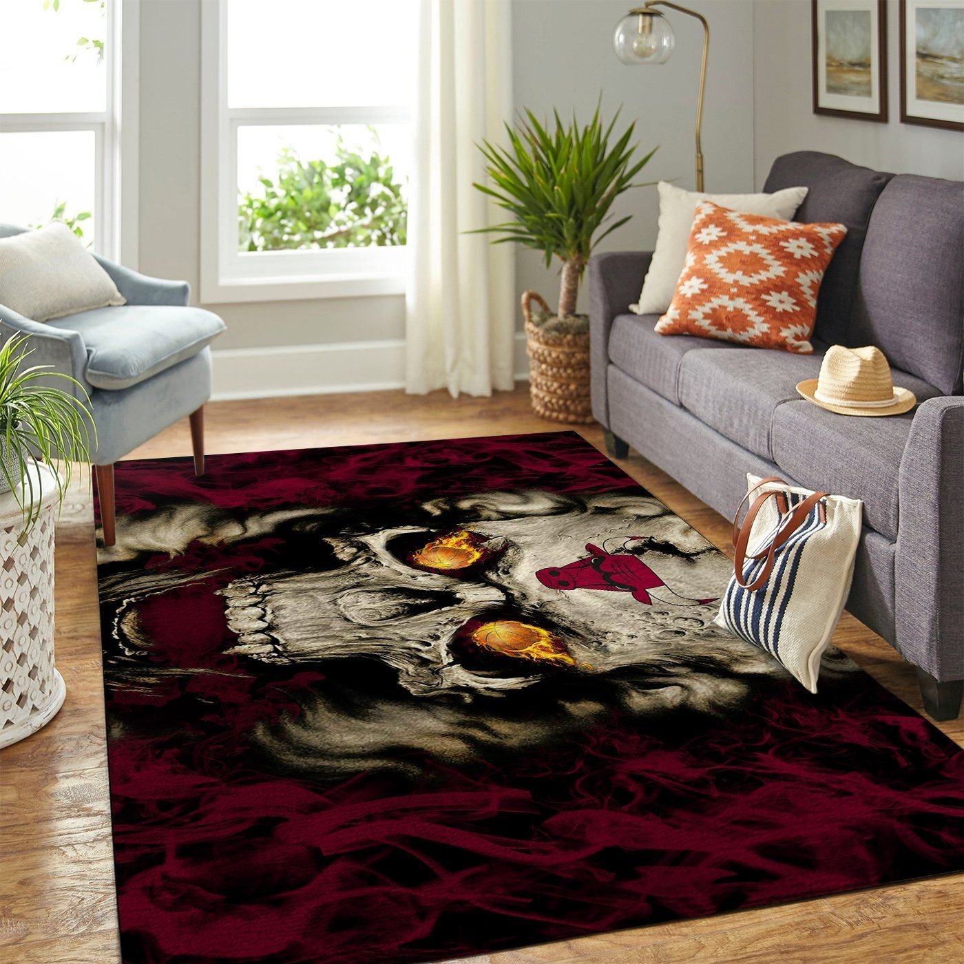 Amazon Chicago Bulls Living Room Area Rug