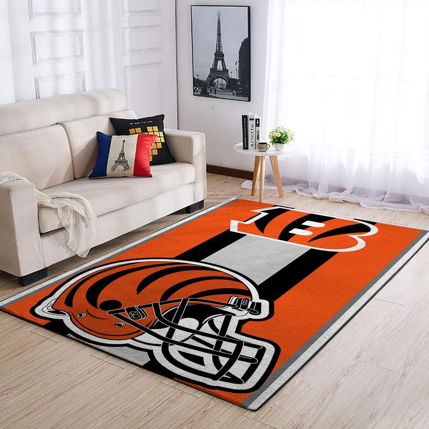 Amazon Cincinnati Bengals Living Room Area Rug