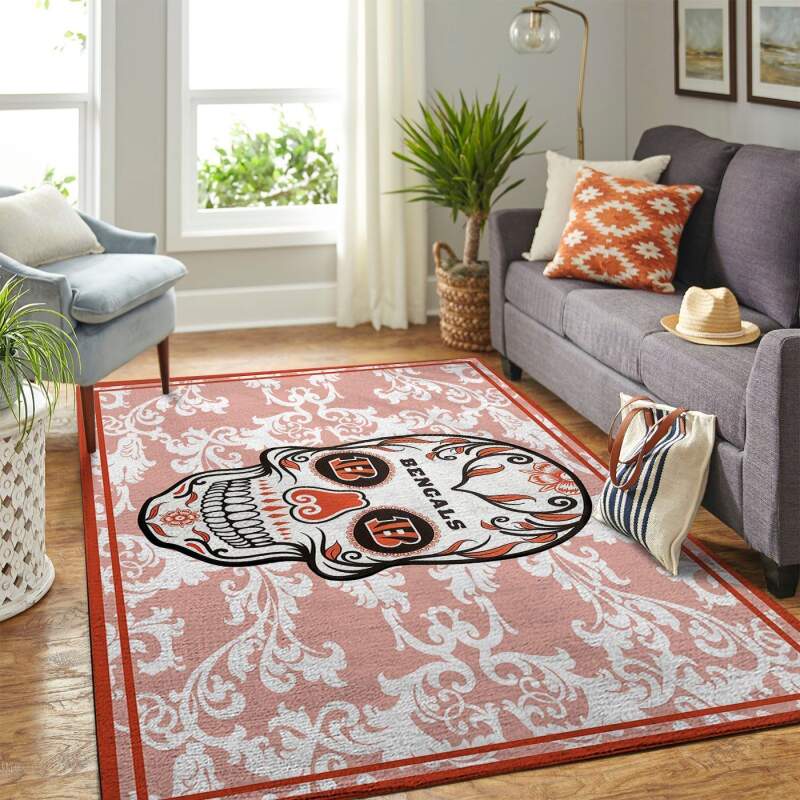Amazon Cincinnati Bengals Living Room Area Rug