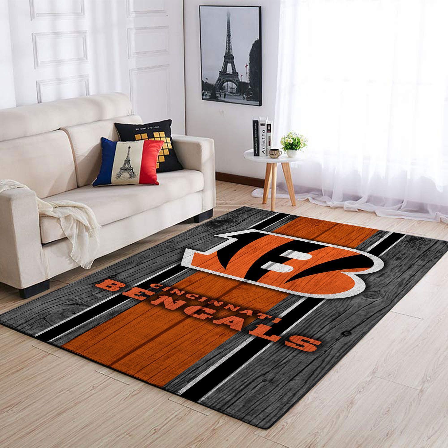 Amazon Cincinnati Bengals Living Room Area Rug