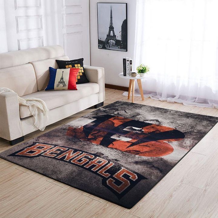 Amazon Cincinnati Bengals Living Room Area Rug