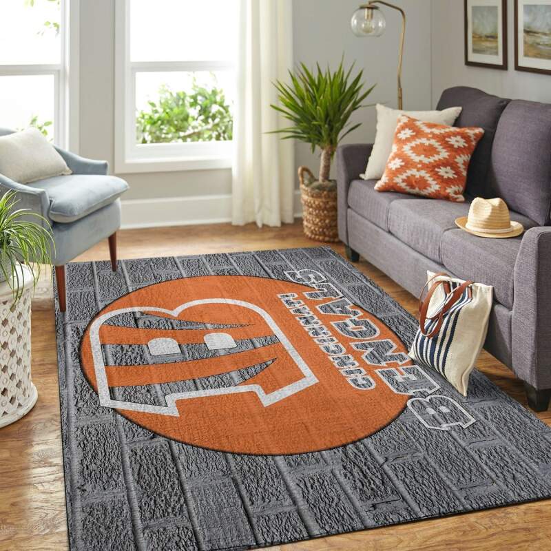 Amazon Cincinnati Bengals Living Room Area Rug
