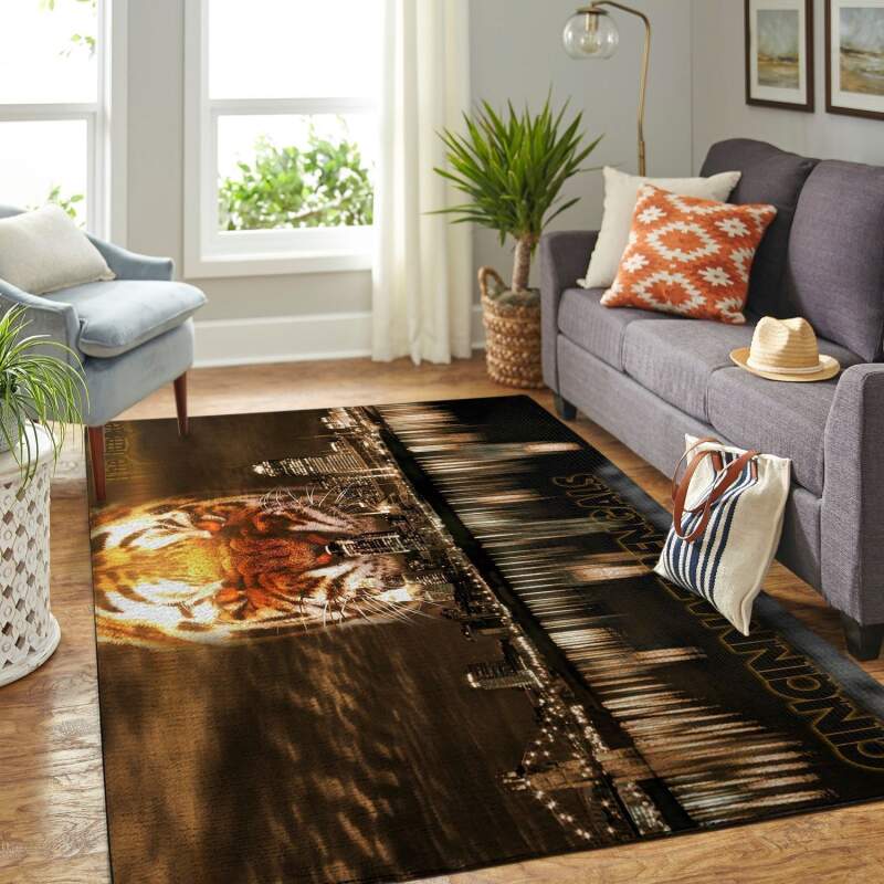 Amazon Cincinnati Bengals Living Room Area Rug