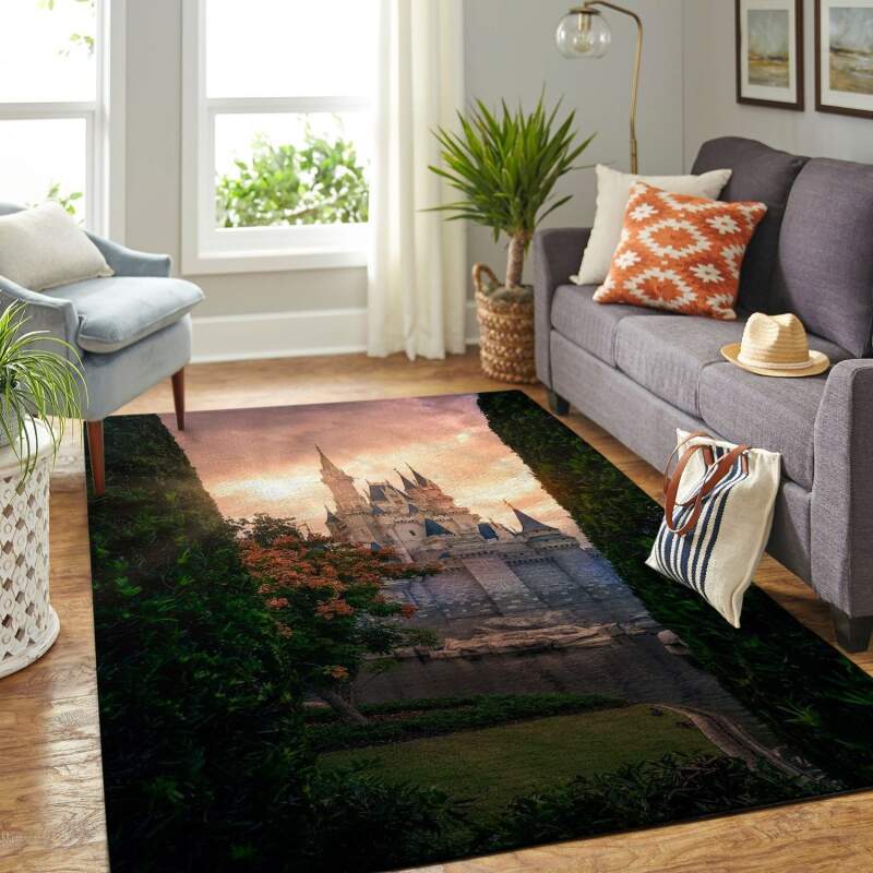 Amazon Cinderella Disney Castle Living Room Area Rug
