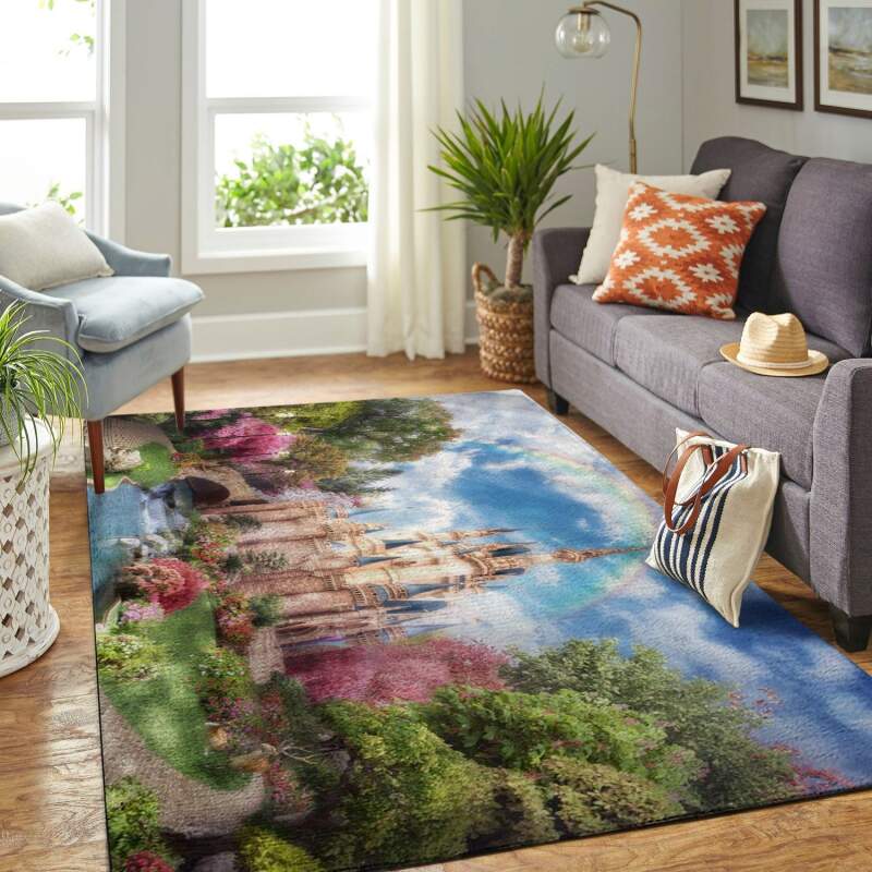 Amazon Cinderella Disney Castle Living Room Area Rug