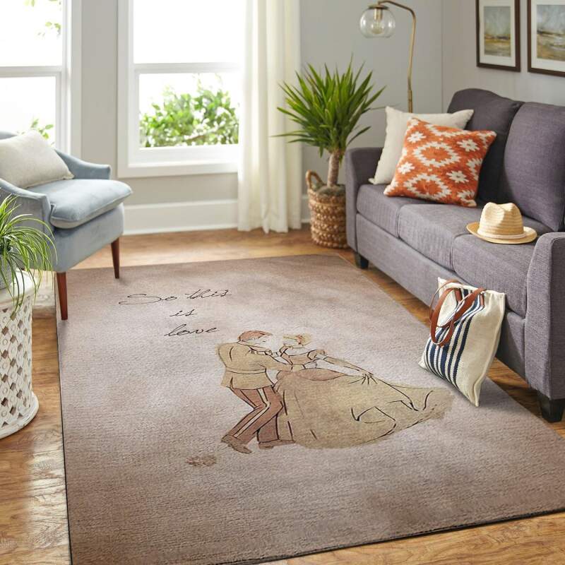 Amazon Cinderella & Prince Dancing Living Room Area Rug