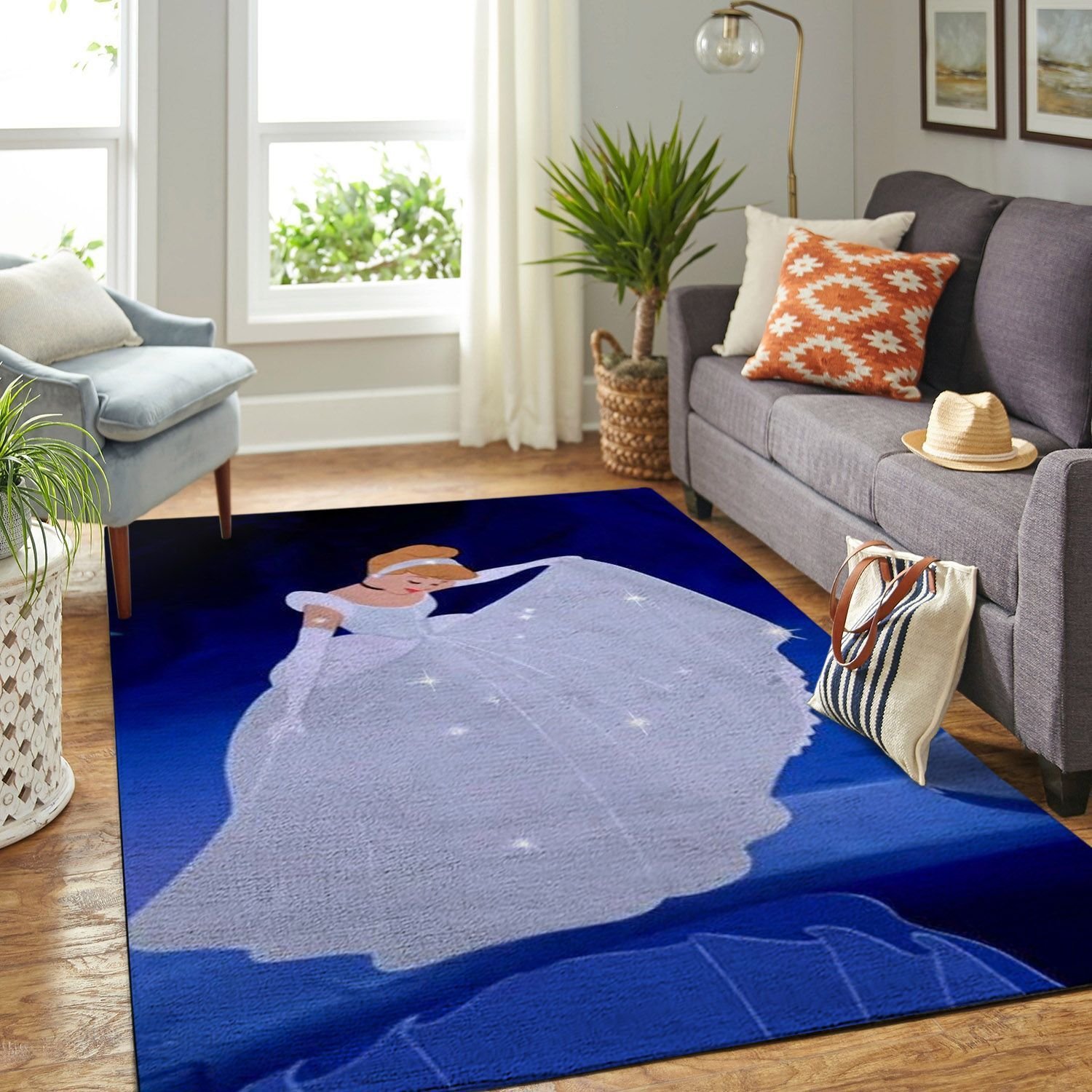 Amazon Cinderella Princess Living Room Area Rug