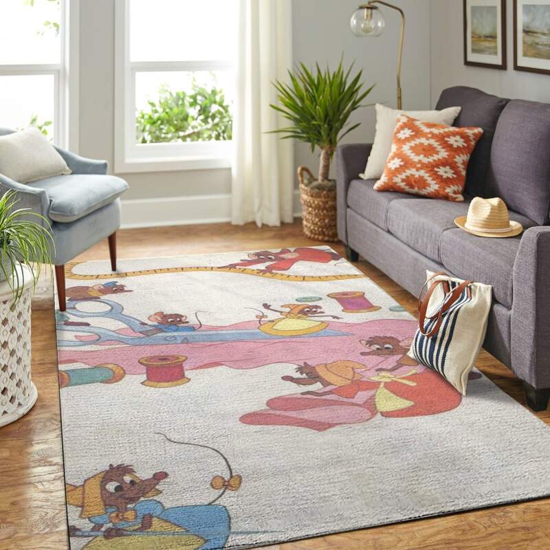 Amazon Cinderella’s Mouses Living Room Area Rug