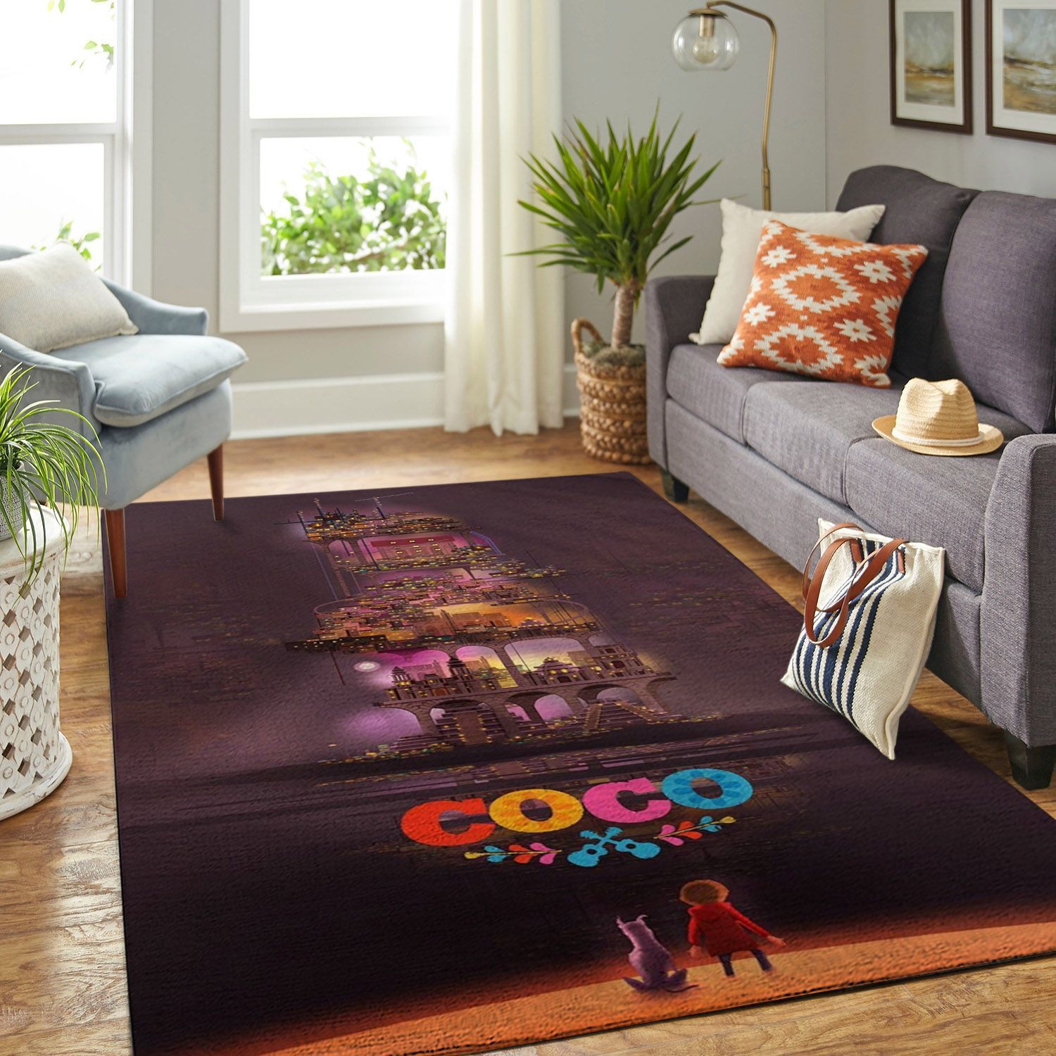 Amazon Coco Disney Movie Living Room Area Rug