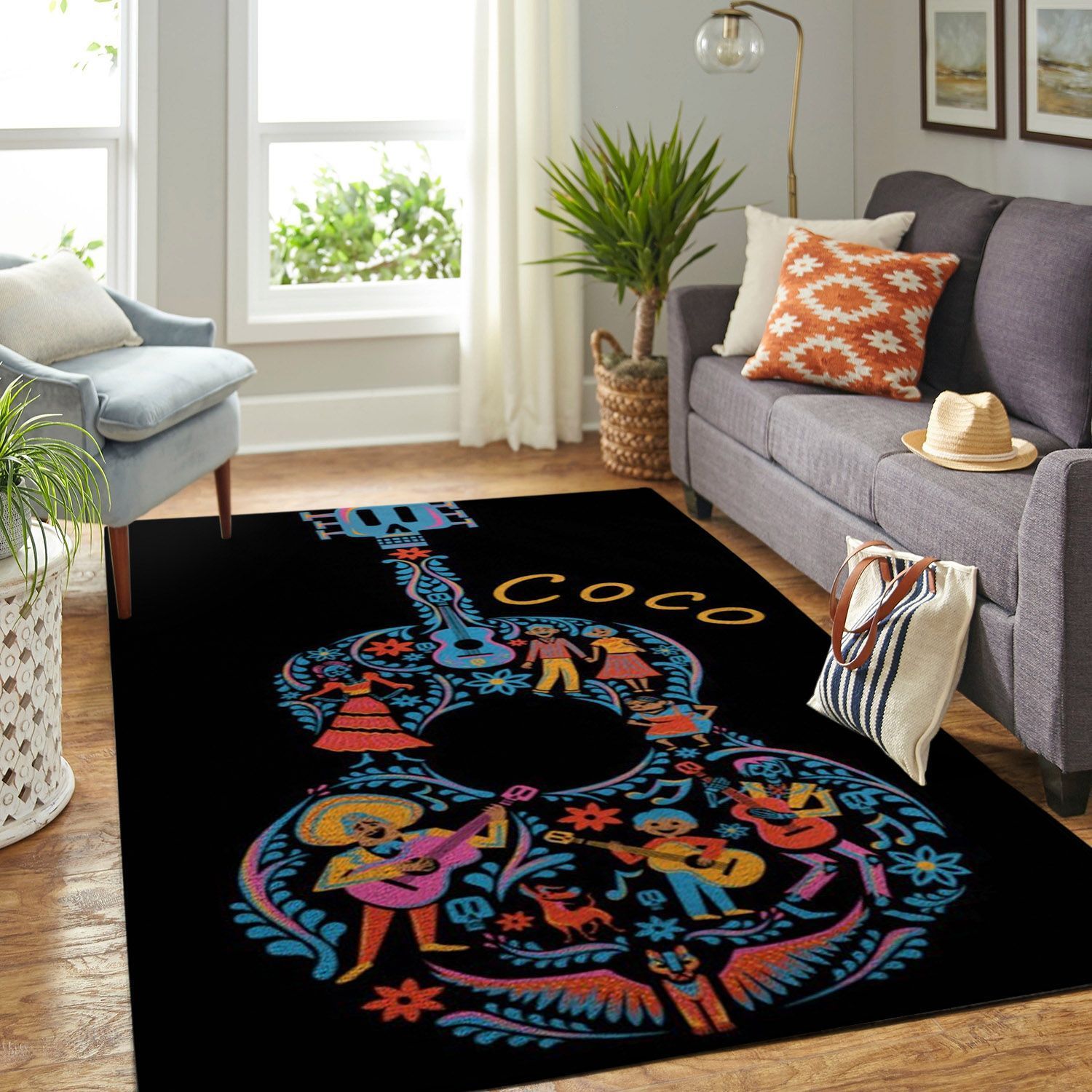 Amazon Coco Disney Movie Living Room Area Rug