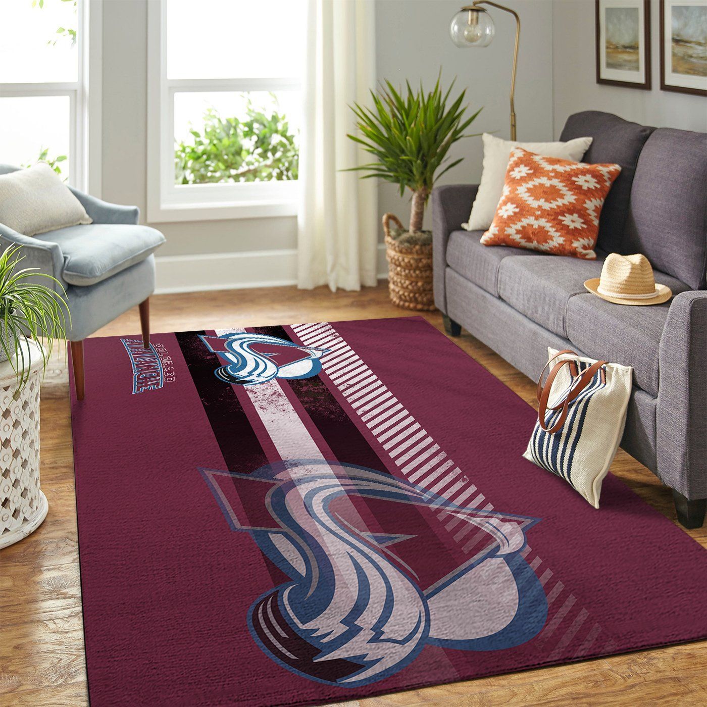 Amazon Colorado Avalanche Living Room Area Rug