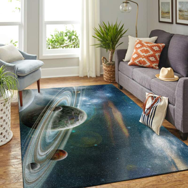 Amazon Colorful Galaxy Living Room Area Rug