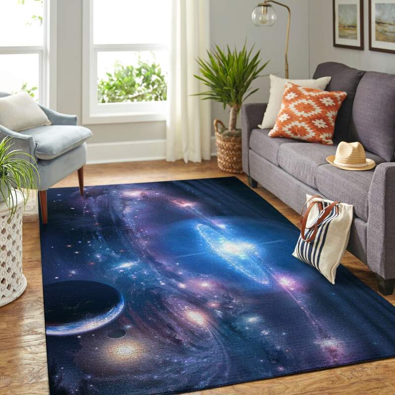Amazon Colorful Galaxy Living Room Area Rug