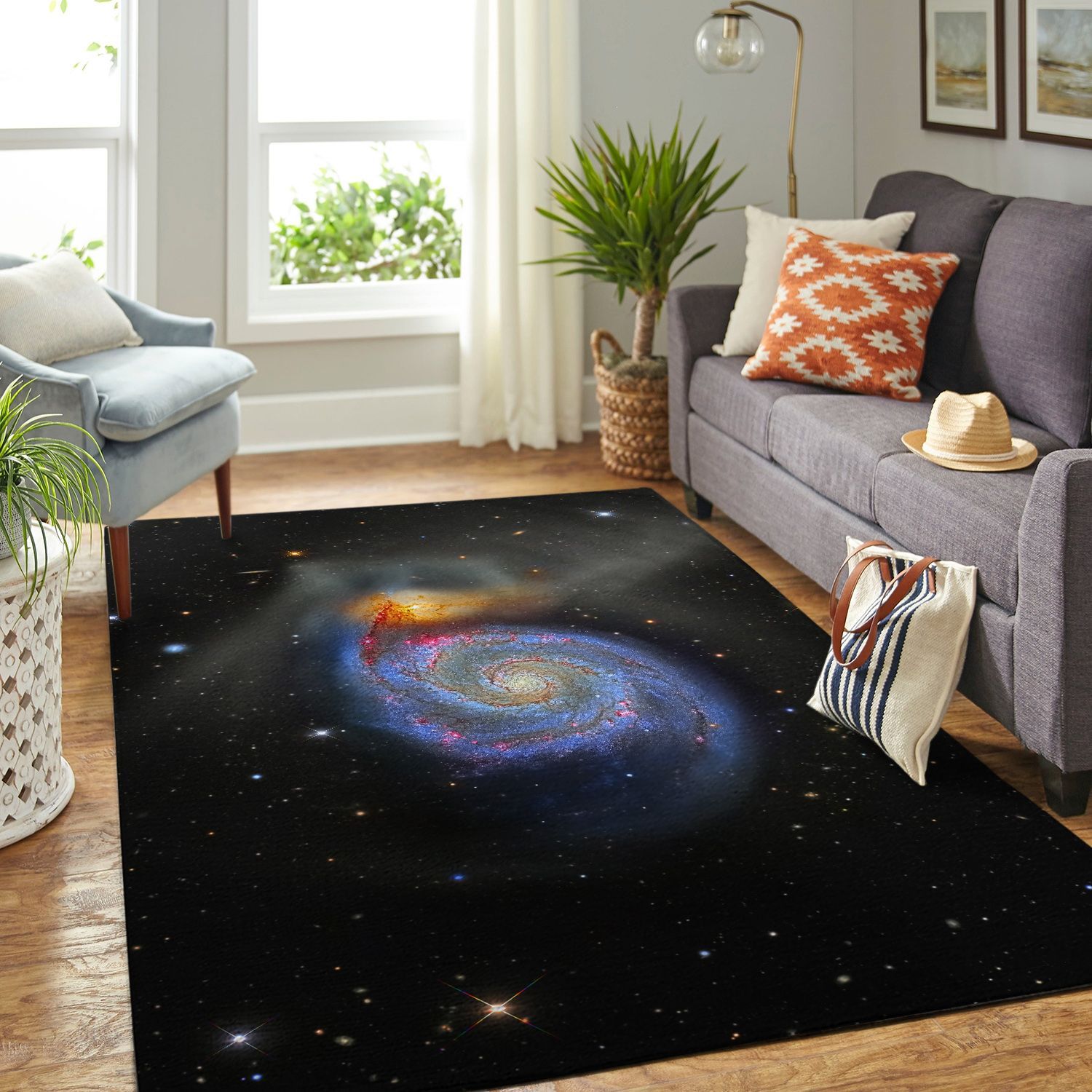 Amazon Colorful Galaxy Living Room Area Rug