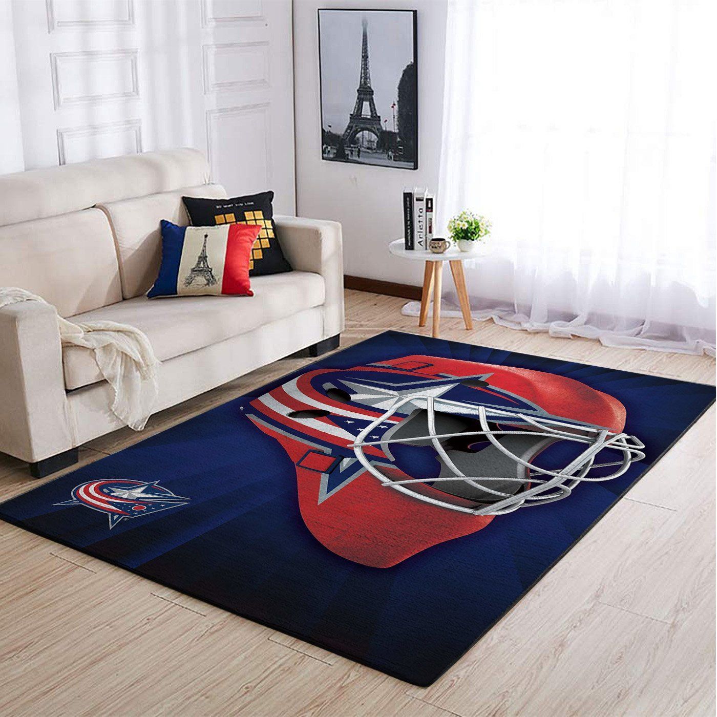 Amazon Columbus Blue Jackets Living Room Area Rug
