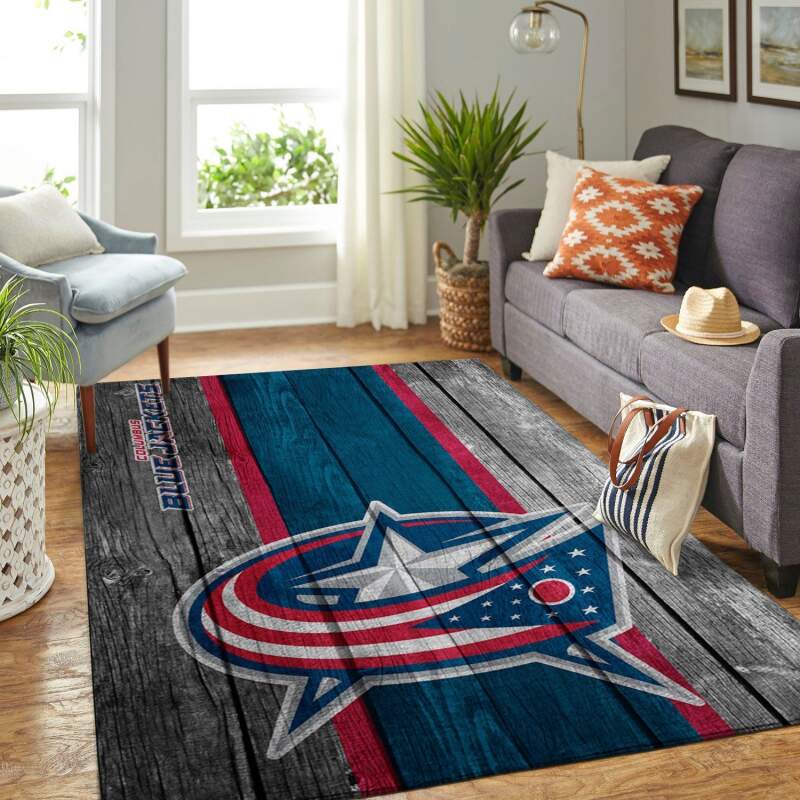 Amazon Columbus Blue Jackets Living Room Area Rug