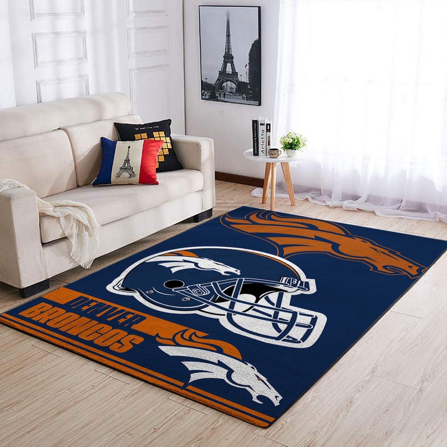 Amazon Denver Broncos Living Room Area Rug