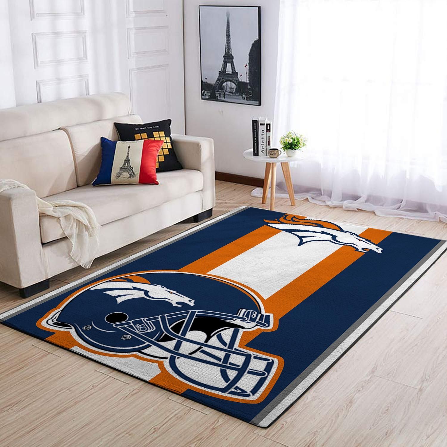 Amazon Denver Broncos Living Room Area Rug