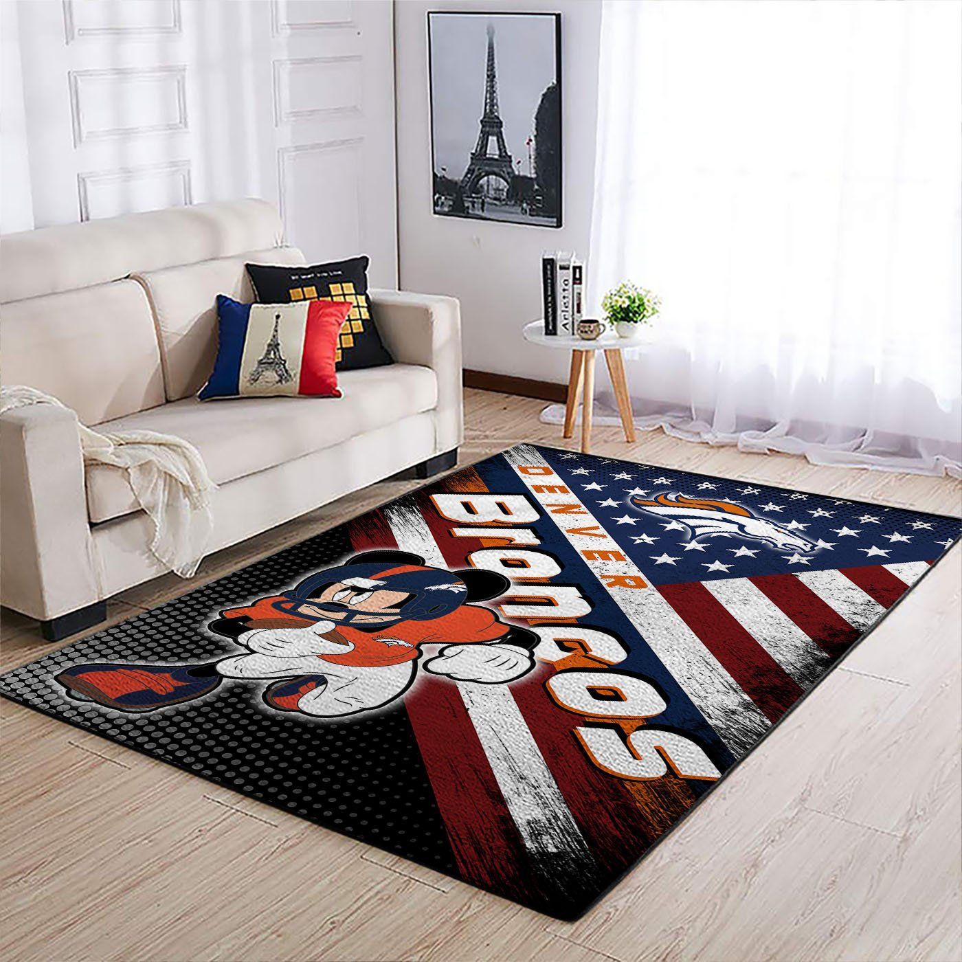 Amazon Denver Broncos Living Room Area Rug