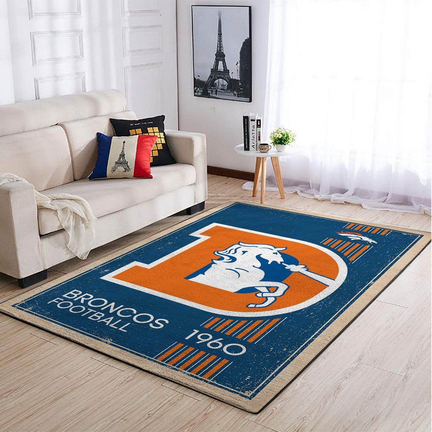 Amazon Denver Broncos Living Room Area Rug