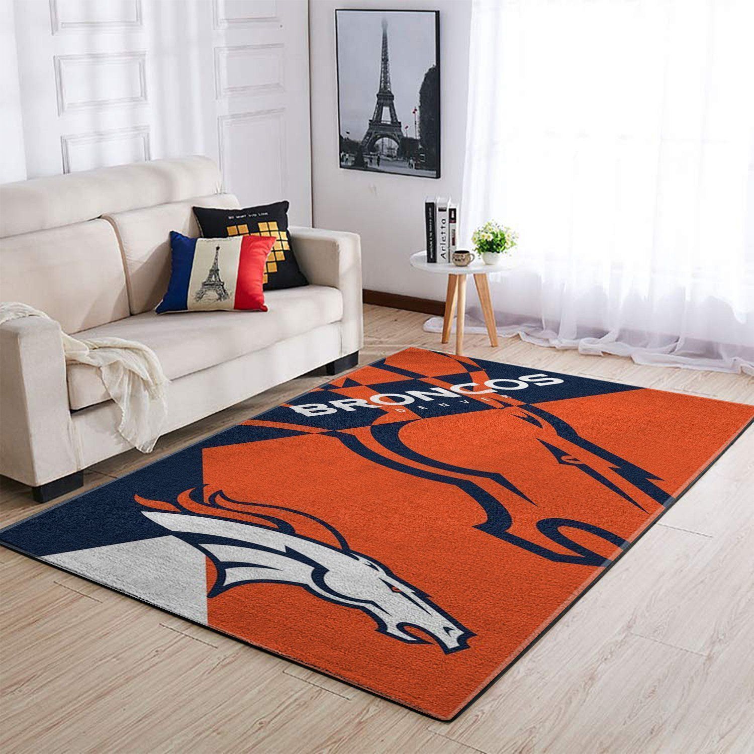 Amazon Denver Broncos Living Room Area Rug