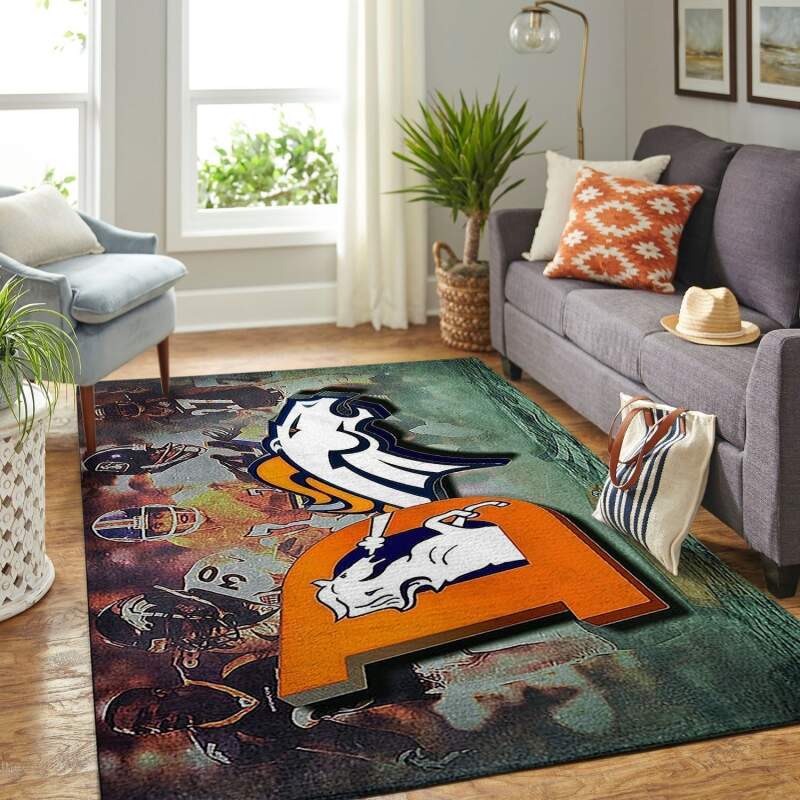 Amazon Denver Broncos Living Room Area Rug